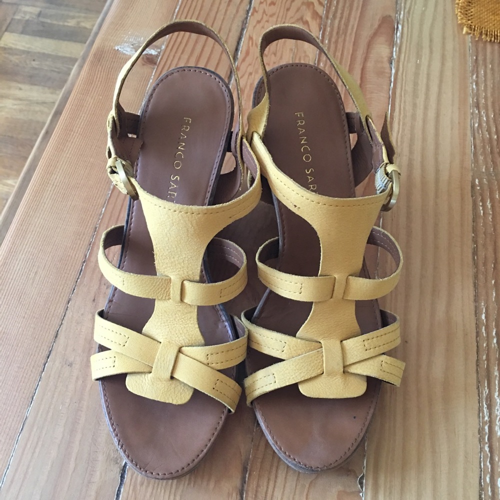 Franco Sarto Wedges in Yellow